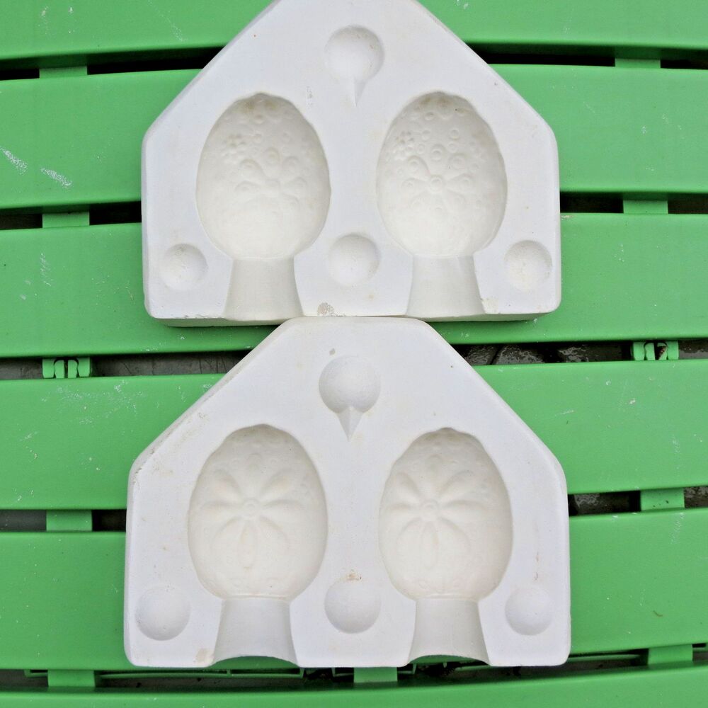 Yozie Hobbycast Vintage Deco Eggs (2) Slip Mold #76
